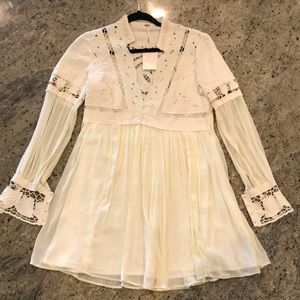 Free People Ivory Lace Dress